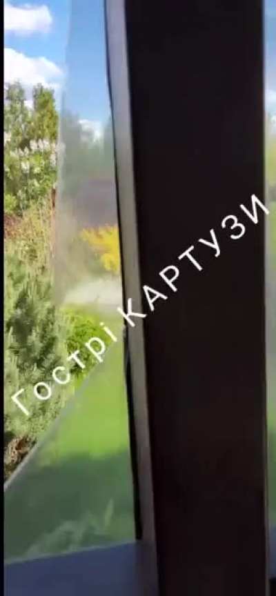 Ukrainians targeting Russian positions with an AGL and a spotting drone.