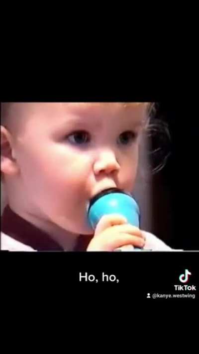 If you give a kid a microphone, it's going to go in their mouth