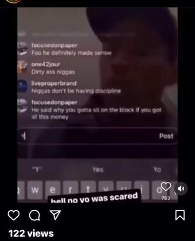 This how I be wen I see niggas with the ski mask on