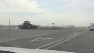 a column of Russian equipment in the south of ukraine