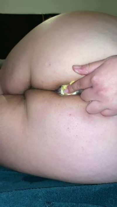 Pt 1 plugging butter in my ass