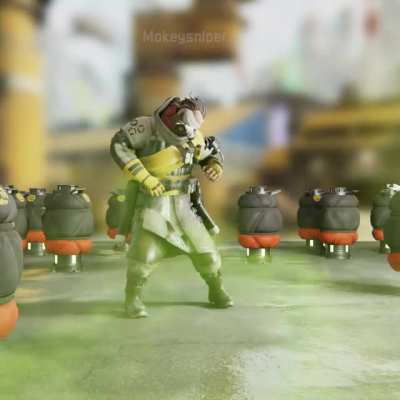 Caustic's legendary emote could ve been this Respawn. credit: u/mnkymnk