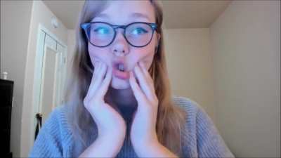 trans girl face squish