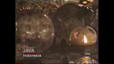 ABC 2000 New Year's Eve coverage at Borobudur Magelang, Central Java.