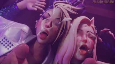 Akali & Ahri Facial (Sound update) (Poli<wbr>shed-<wbr>jade-<wbr>bell) [League of Legends]