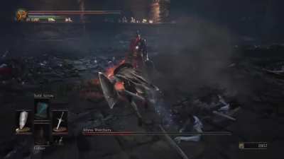 That was the most anime ending I've experienced in a souls game (excuse the poor gameplay, this is my first try on my first playthrough)