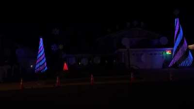 Star Wars themed light show