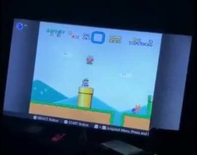 Me and my friend were playing some super Mario world