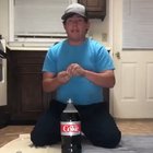 Choking on a black coke