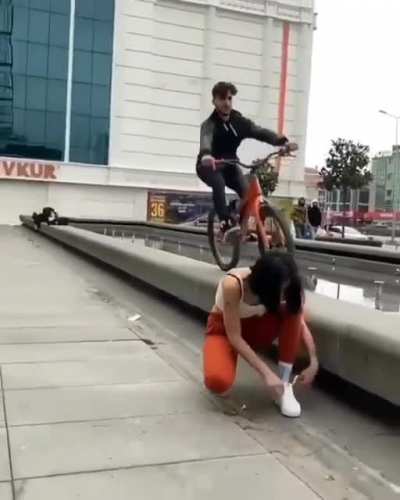 Cool Trick with Bicycle