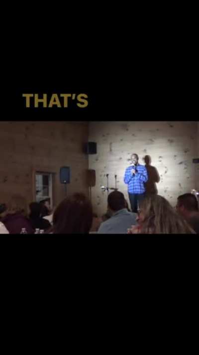 Performing in front of an all white crowd