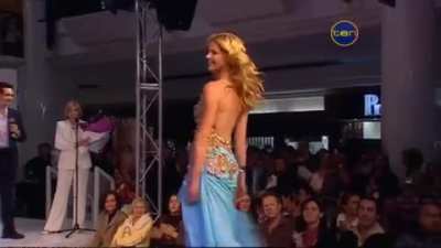 Miss Universe loses her skirt