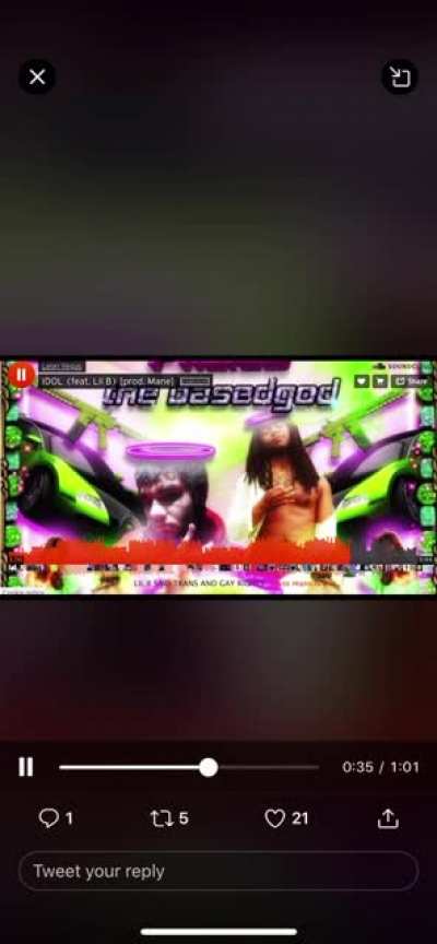 Lil b Disses artist on his own song
