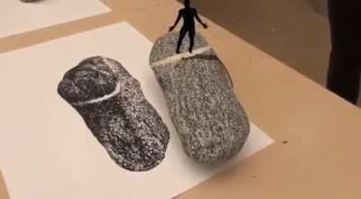 Augmented art in France.