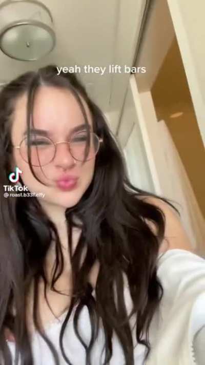 Pierced nipple poking out