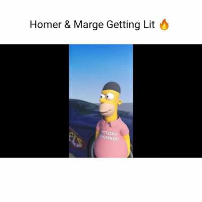 Homer and Marge Getting litty