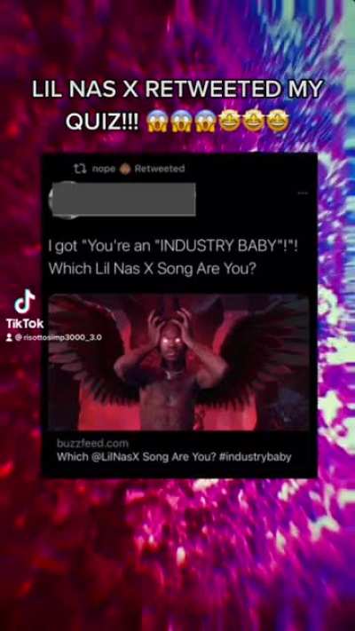 [OC] Lil Nas X Retweeted My Quiz!!!