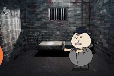 Showing Ghislaine her cell