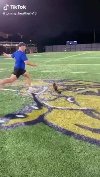 The Messi of field goal kicks.