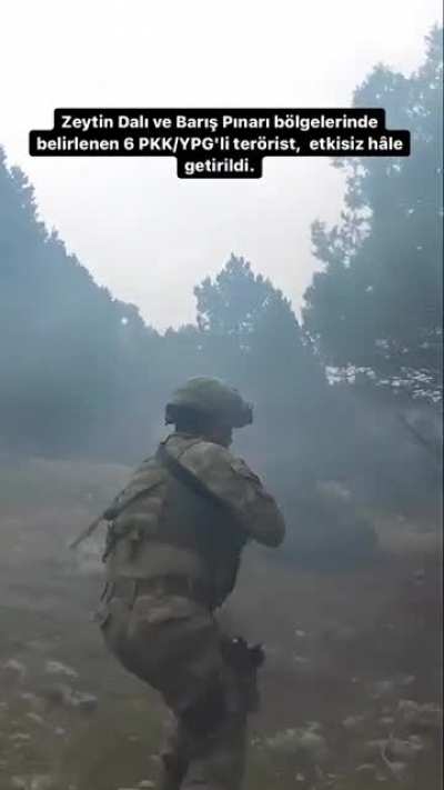 Zeytin Dalı ve Barış Pınarı bölgelerine taciz ateşi açan ve saldırı girişiminde bulunan 6 PKK/YPG'li terörist, başarılı bir operasyonla etkisiz hâle getirildi.
