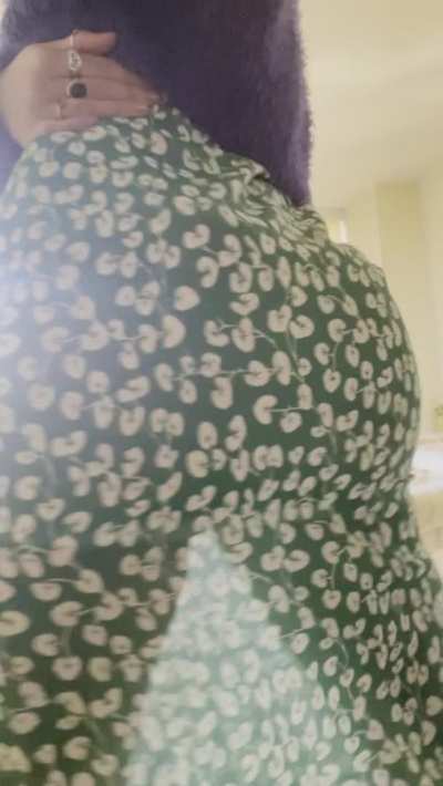 Lots of jiggle under my dress today