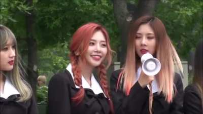 JiU blows a kiss