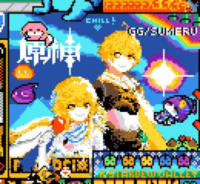 An HD Timelapse for Genshin Impact in r/place 2023