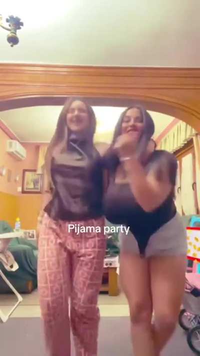 Pajama party last night for Anneris