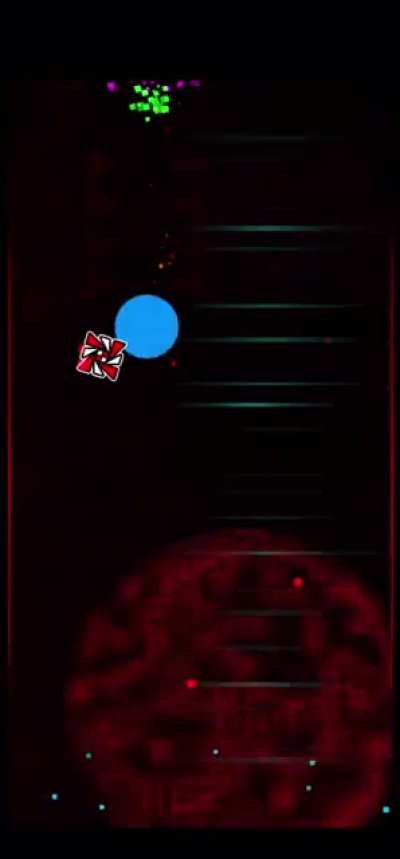 Clip of Nexus(GD) beating bloodlust in Geometry Dash after nearly 26,000 attempts.  