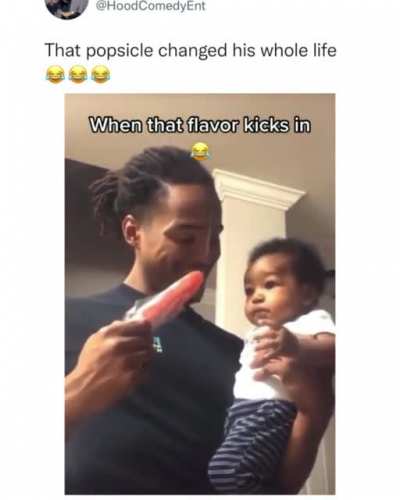 Damn that popsicle sure is delicious