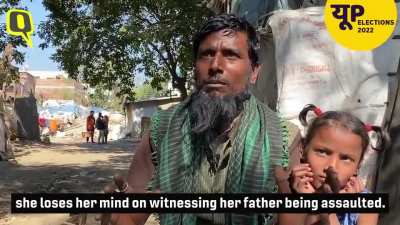 Afsar Ahmad was beaten and paraded around in Kanpur town of india, while his 7-year-old daughter begged the hindu mob to let him go.