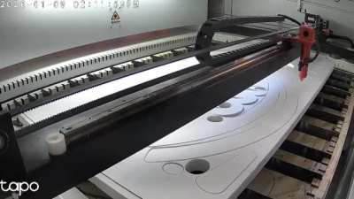 Accident with laser cnc
