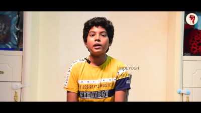 Video is available in public domain hence sharing it here... Feeling bad for this kid for his brain being fucked badly, by the cult he belongs to... 😐