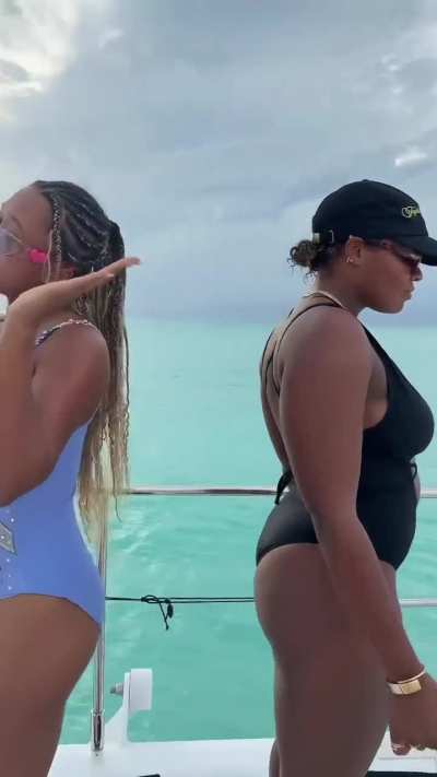 Naomi Osaka and Taylor Townsend