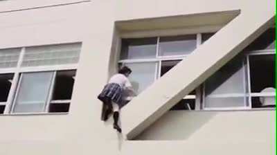 Never late for school...