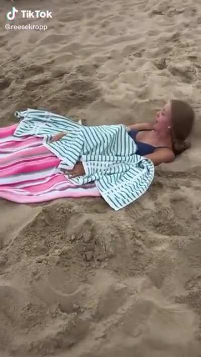 Mom just wanted nice beach day.. I bet they have seagull at home.