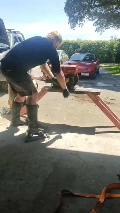 fucked around and found out the other day with a crank start diesel engine (no one died)