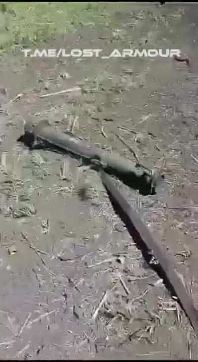 RU POV: Russian solders inspect a knocked out M1A1SA Abrams tank in Berdichi