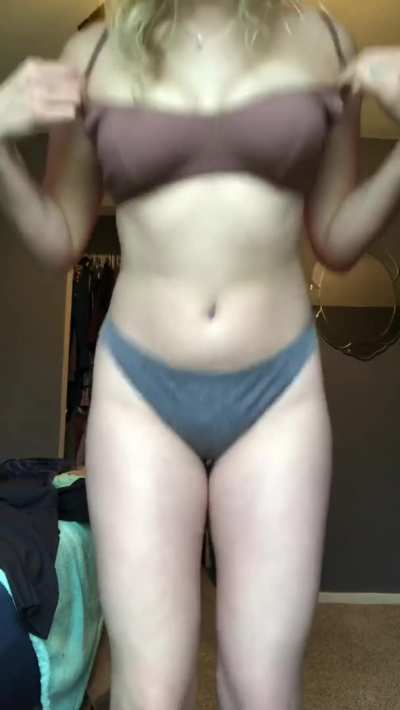 Bouncing out of my bra!