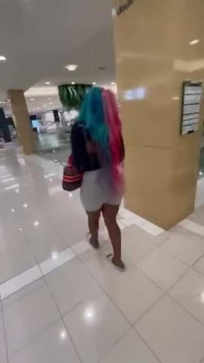 Remote vibrator makes woman squirt in public