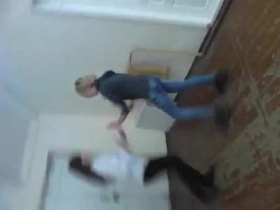Russian schoolgirls taking rounds who uses her knees better