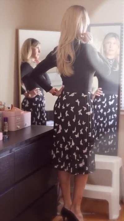 I love my butterfly print skirt!