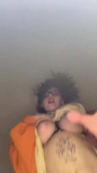 I'll play with my tits while you play with my pussy