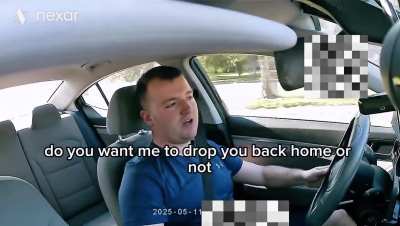 Racist uber driver trying to cash in on that Shiloh Hendrix money