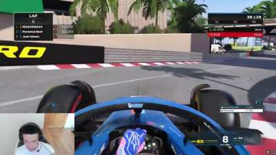 Josh Idowu just did Monaco hairpin in 8th gear, this game is not ready for release (josh_idowu on Twitch)