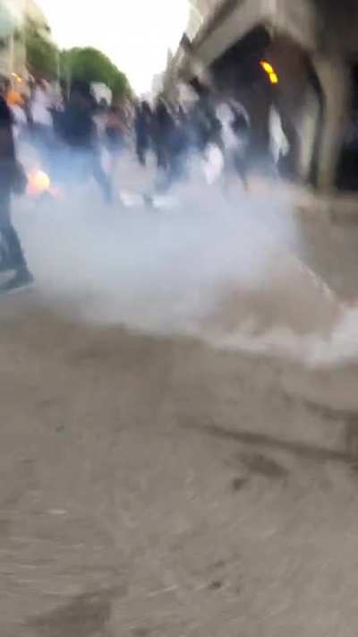 Miami Police Department fires tear gas into crowd of protesters chanting “I can’t breathe”