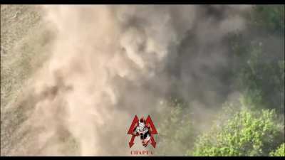 RU POV: Drone drops of the new thermobaric VOG