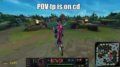 When TP is on CD and there is teamfight at drake