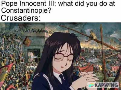 Haha very funny now you're excommunicated