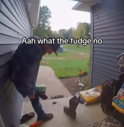 To put on his boots